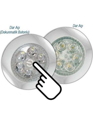 Sanel Power 12-24V3W Spot Led Dekoratif Lamba Butonlu SSPZ600WB