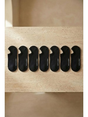 Katia & Bony Unisex 7'li Paket Sneakers Patik Çorap Siyah