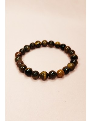 MiraLive Kaplan Gözü Doğal Taş Bileklik Kutulu