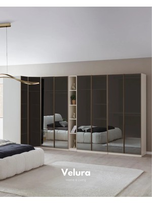 Velura Home & Living Valore 8 Kapaklı (Köşe) Dolap & Gardırop - Full Cam