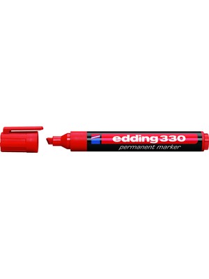 Edding 330 Permanent Marker Kırmızı 1 Adet Kesik Uç ile Kaliteli Yazım Deneyimi