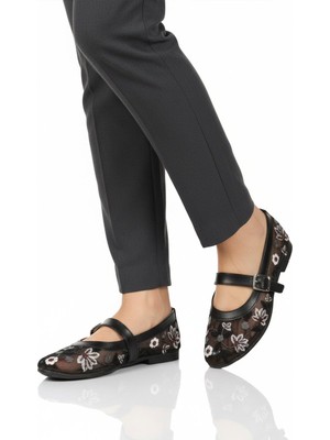 Ayakmod Siyah Fileli Hafif Kadın Casual Ayakkabı B-52 Z