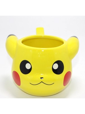 MiraLive Pokemon Pikachu 3D Kabartmalı Karakter Tasarımlı Kupa Bardak ALK4549