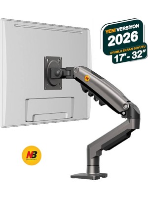 Nb North Bayou Nb F80 17-32 Inch Monitör Tutucu Kol 2-9kg Amortisörlü Vesa Monitör Standı 2026 Versiyon