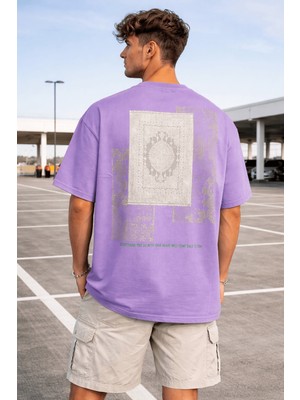 Tarz Cool Oversize Erkek Tişört Baskılı Pamuklu Rahat Kesim Streetwear Yazlık Basic T-Shirt