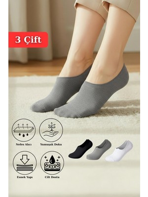 Renkli 3'lü Babet Çorap 1020