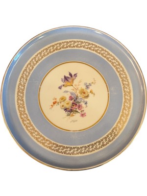 Fransız Limoges Poselen Tepsi - 30,5 cm Çapında