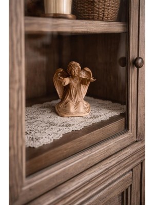 Melek Figürlü Dekoratif Biblo 10,5 cm – Mini Şık Ev & Vitrin Süsü | Anlamlı Hediye