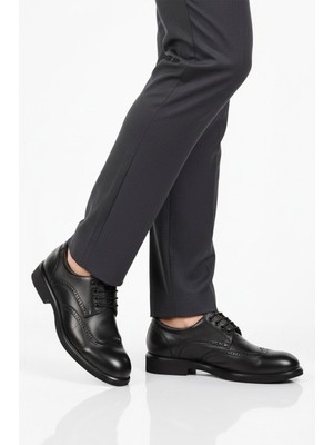 Ayakmod Premium Siyah Hakiki Deri Erkek Klasik Ayakkabı 2075 M
