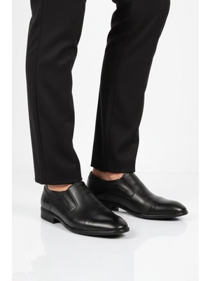 Ayakmod Premium Siyah Hakiki Deri Erkek Klasik Ayakkabı 696 M
