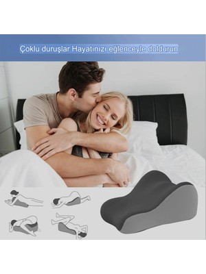 Viscora Hamileler ve Çiftler İçin Kalça ve Bel Destek Minderi, Oturma ve Yatma İçin Ergonomik Köpük Yastık Çok Amaçlı Ortopedik Destek Yastığı