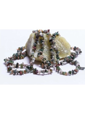 Pileli Store Kırık Hint Akiği Doğal Taş