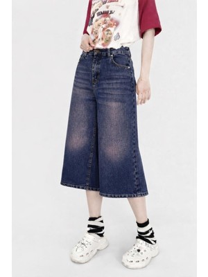 Bermuda Night Blue Lacivert Kapri Şort