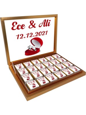 Blackeye Chocolate Söz Nişan Nikah Çikolatası (72 Adet Madlen Çikolata)