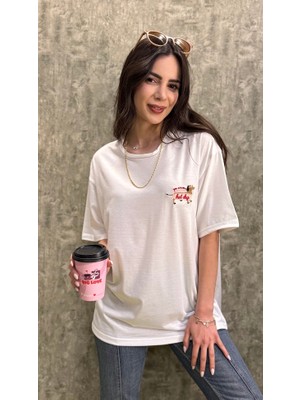 Leilaa Köpek Nakışlı T-Shirt