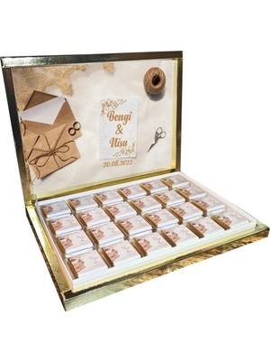 Blackeye Chocolate Söz Nişan Nikah Çikolatası 72 Adet Madlen Çikolata