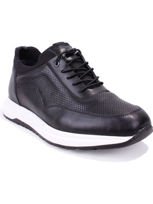 Dagoster DMA08-1063 Siyah Ortopedik Günlük Erkek Deri Ayakkabı