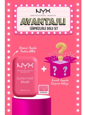Nyx Professional Makeup Buttermelt Blush Kremsi Pudra Allık - 08 Getting Butta + Sürpriz Tam Boy Nyx Hediyesi