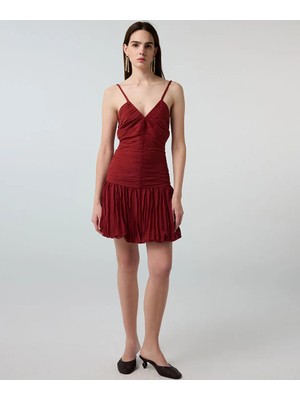 İpekyol Piliseli mini elbise IS1260002364054