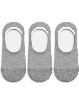 QUALITY WALKING 3'lü Unisex Pamuklu Dikişsiz Babet Çorap Silikon Topuklu Çıkmayan Kayma Yapmayan