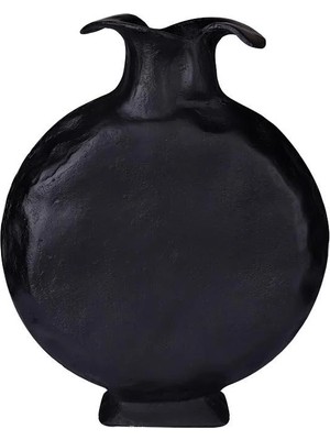 LuckyArt Siyah Modern Vazo 26 x 7 x 33 cm