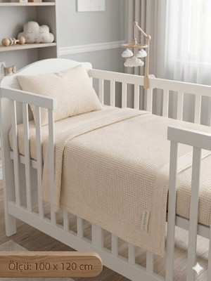 Elif Nazlı Perde Pike-Bebekler Için-Renk: Krem