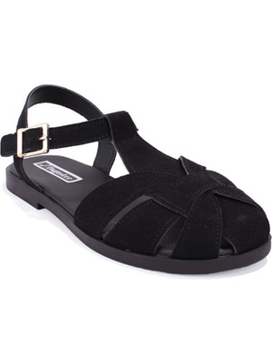 Dagoster DZA07-10620024 Siyah Günlük Ortopedik  Kadın Sandalet