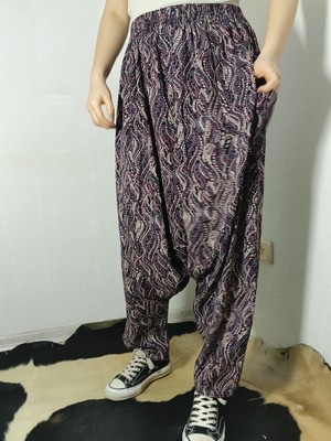 Hoaryage Adana Şalvarı Viskon Basma Kumaş, Otantik Bohem Desenli Cepli Şalvar %100 Pamuk