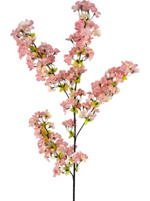 Nettenevime Yapay Çiçek Pembe Açık Bahardalı Japon Kiraz Çiçeği Erik Dalı 85*30CM Uzun Vazo Çiçeği