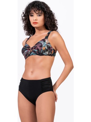 Endeep Kadın Büzgü Detaylı Toparlayıcı Bikini Takımı