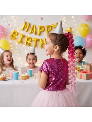 Najmaddin.com Bn Örgülü Simli Lastikli At Kuyruğu / ACM10