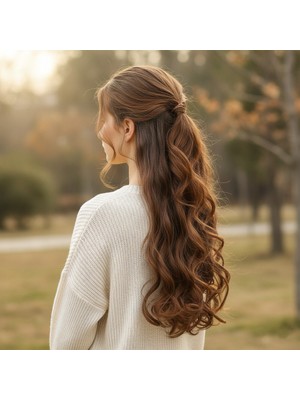 Najmaddin.com Fiber Sen Dalgalı 8 Parça Çıt Çıt / Kumral