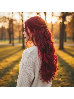 Najmaddin.com Fiber Sen Dalgalı 8 Parça Çıt Çıt / Kızıl