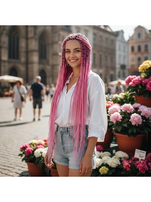 Najmaddin.com Afrika Örgüsü ve Rasta Için Sen  / Şeker Pembesi