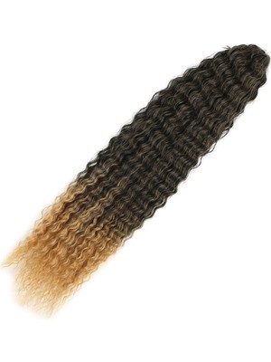 Najmaddin.com Brazilian Afro Dalgası  / Siyah / Karamel Ombreli