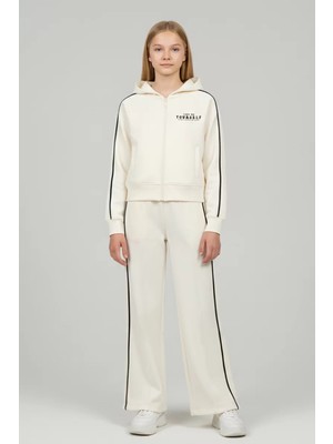 Alg KIZ ÇOCUK KAPŞONLU ESNEK RAHAT ŞIK EŞOFMAN TAKIMI MODAL KUMAŞ (Bir Beden Büyük Önerilir)