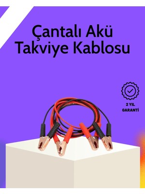 Decostyle Akü Takviye Kablosu 1200A Izoleli Büyük Maşalı 2m Dayanıklı