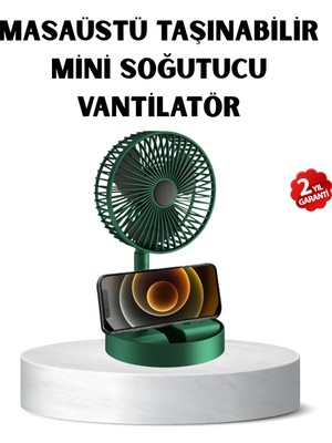 Decostyle Taşınabilir Katlanabilir Mini Fan 3 Kademeli Şarj Edilebilir