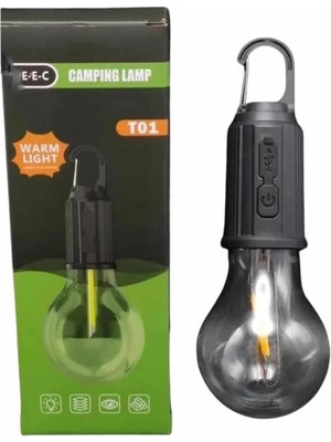 Decostyle Şarjlı Dekoratif Kamp Lambası Askılı Ampul LED Işık Type-C Girişli