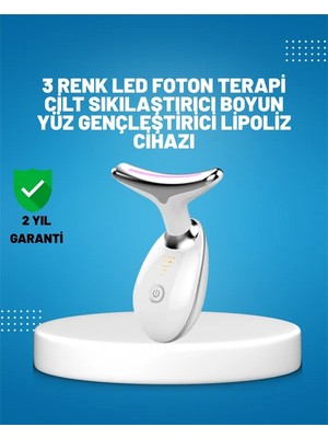 Decostyle 3 Modlu Boyun ve Yüz Bakım Cihazı – Ems, Temizleme, Sıcak Masaj ve Renkli Işık Terapi Özellikli