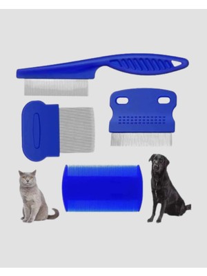 Decostyle 4’lü Evcil Hayvan Tüy Temizleme Seti – Paslanmaz Çelik,plastik, Pratik ve Hijyenik Bakım