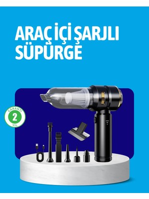 Decostyle Hepa Filtreli Sessiz Çalışan Kablosuz Şarjlı Mini Süpürge