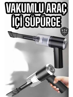 Decostyle Araç Içi Süpürge Filtreli Şarjlı Süpürge Vakumlu Yıkanabilir