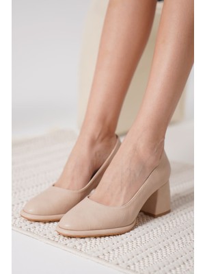 Fresco Scarfs Nude Cilt Kadın Stiletto TR18MS05D