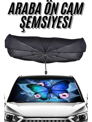 Decostyle Güneş Önleyici Katlanabilir Oto Araba Güneşlik Şemsiye Tip Ön Cam