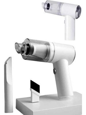 Decostyle Vakumlu Araç Içi Süpürge Taşınabilir Pratik Şarjlı Temizlenebilir