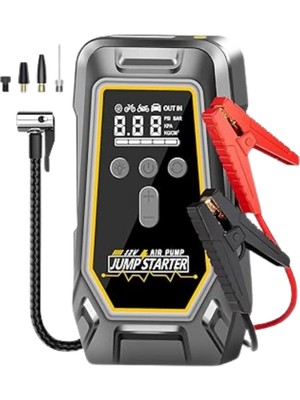 Decostyle Akü Takviye Lastik Şişirme ve Powerbank Özellikli Çok Fonksiyonlu Cihaz