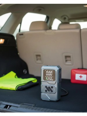 Decostyle 12.000 Mah Akü Takviye Destekli LED Işıklı Araç Kompresörü