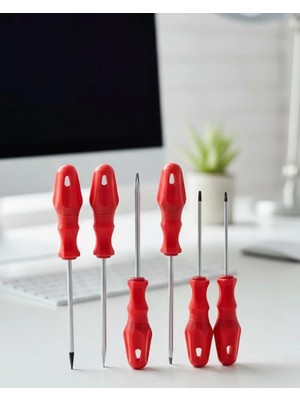 Decostyle 7li Tornavida Seti Düz ve Yıldız Uçlu Çok Amaçlı Kullanım