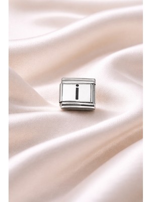 Decostyle Nomination Uyumlu I Harf Charm | Çelik Bileklik Aksesuarı | Kişiye Özel Harf Modülü | Minimal &amp; Şık